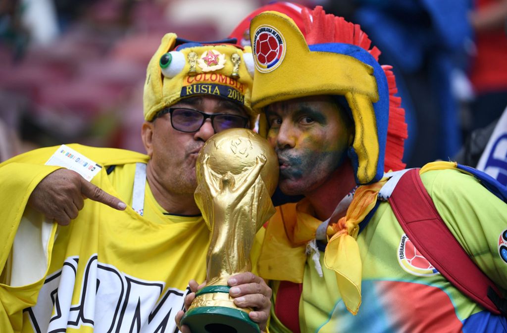 Kolumbien-Fans sehen sich bereits als Weltmeister.
