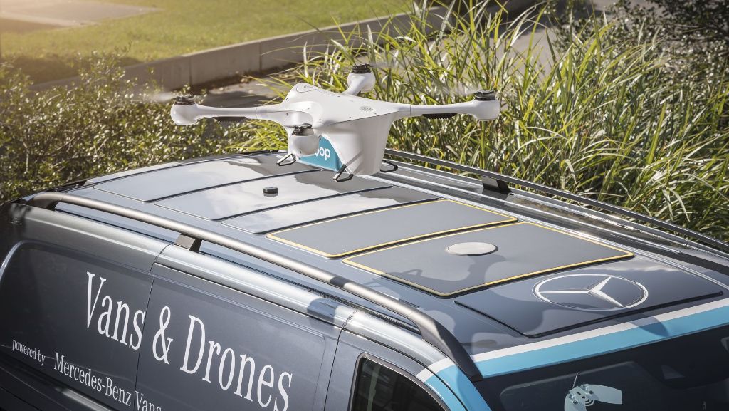 Logistik: Daimler testet  den  Warentransport per Drohne