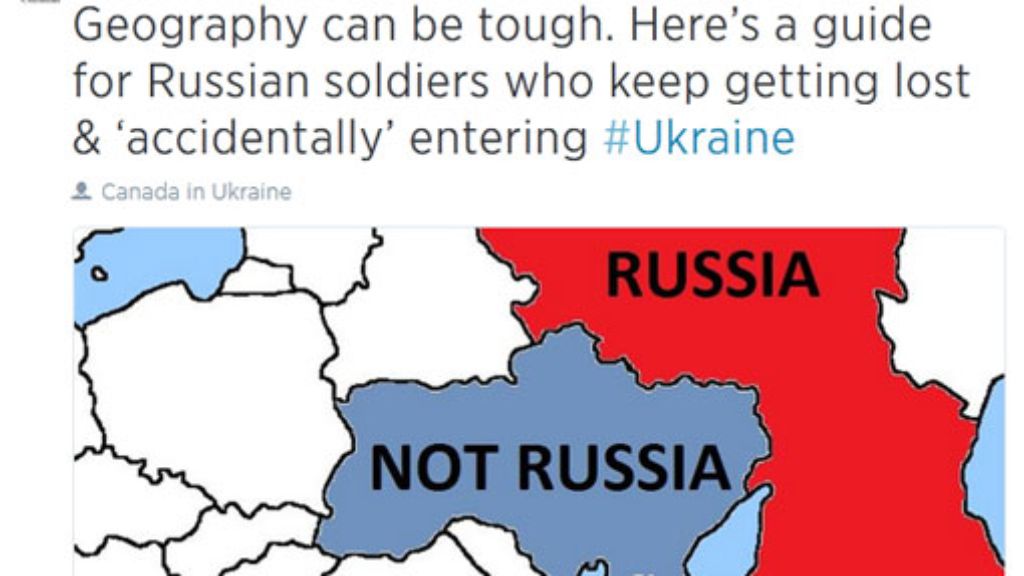 Kanadas feinsinniger Tweet: Wo Russland aufhört und die Ukraine beginnt