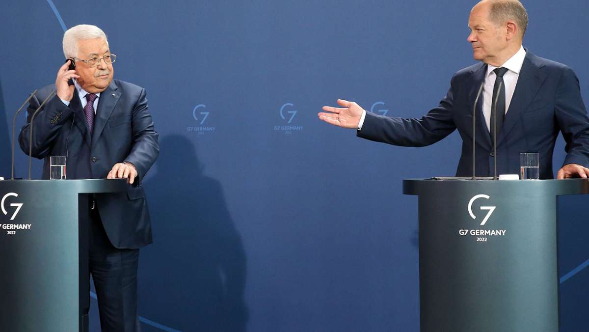 Olaf Scholz: Bundeskanzler bedauert Ausgang der Pressekonferenz mit Abbas