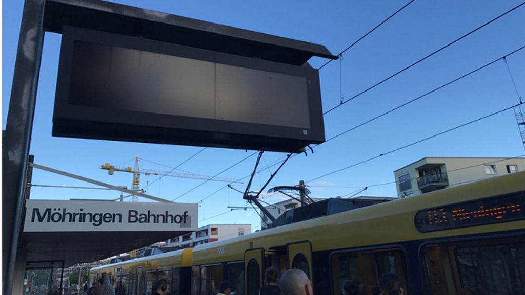 Stadtbahn Stuttgart: Anzeigetafeln blieben schwarz