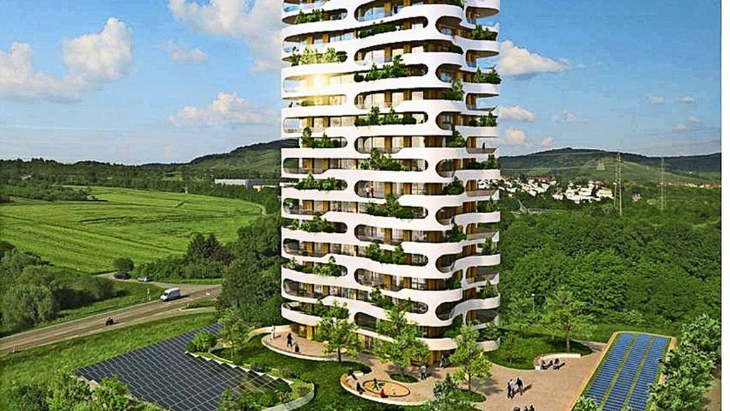 „Grünes Hochhaus“ in Waiblingen: Entwürfe für den „grünen Daumen“