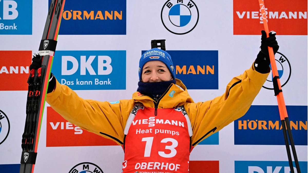 Biathlon in Oberhof: Benedikt Doll feiert Sprintsieg - Preuß bejubelt Platz zwei