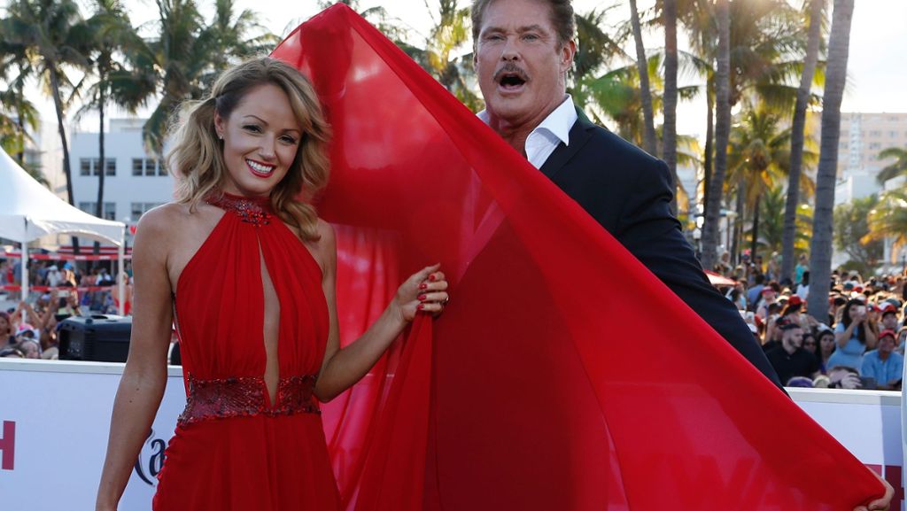 Pamela Anderson und David Hasselhoff: Kultstars feiern die „Baywatch“-Premiere