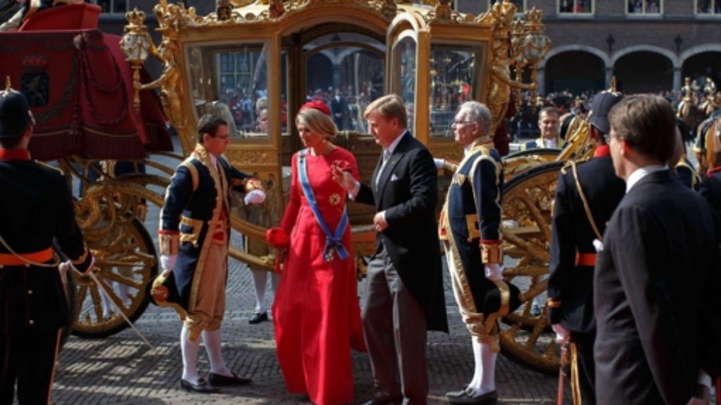 Máxima und Willem-Alexander: In vollem Ornat zum Prinsjesdag