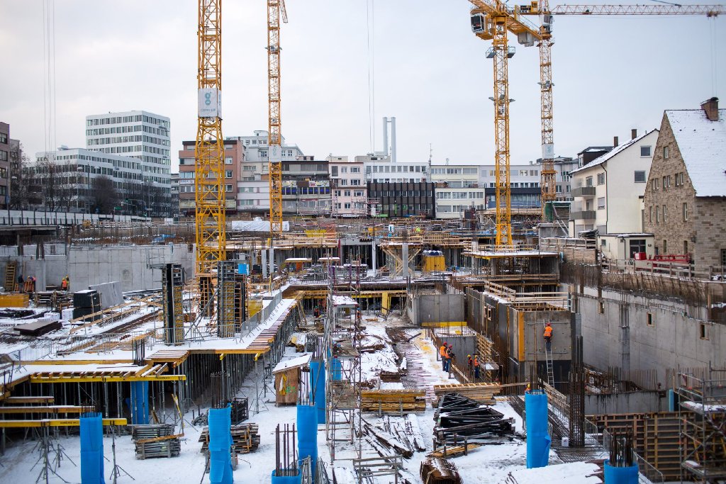 Stuttgart verändert sich: Bilder von der Gerber-Baustelle im Januar. Klicken Sie sich durch.