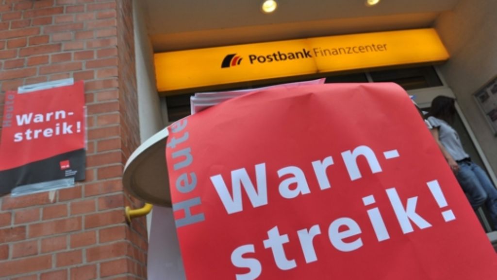 Warnstreiks bei der Postbank: Auch in Esslingen bleibt Filiale dicht