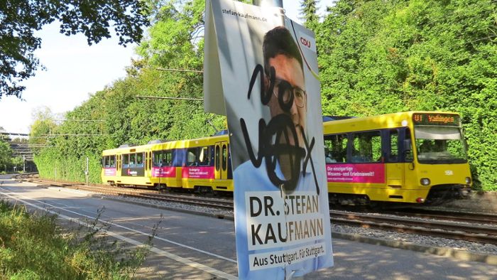 CDU-Plakate von Vandalismus betroffen