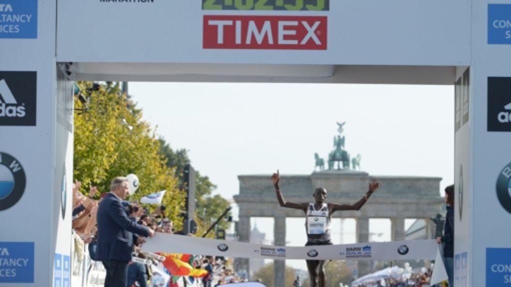 Berlin-Marathon: Kenianer Kimetto verbessert Weltrekord