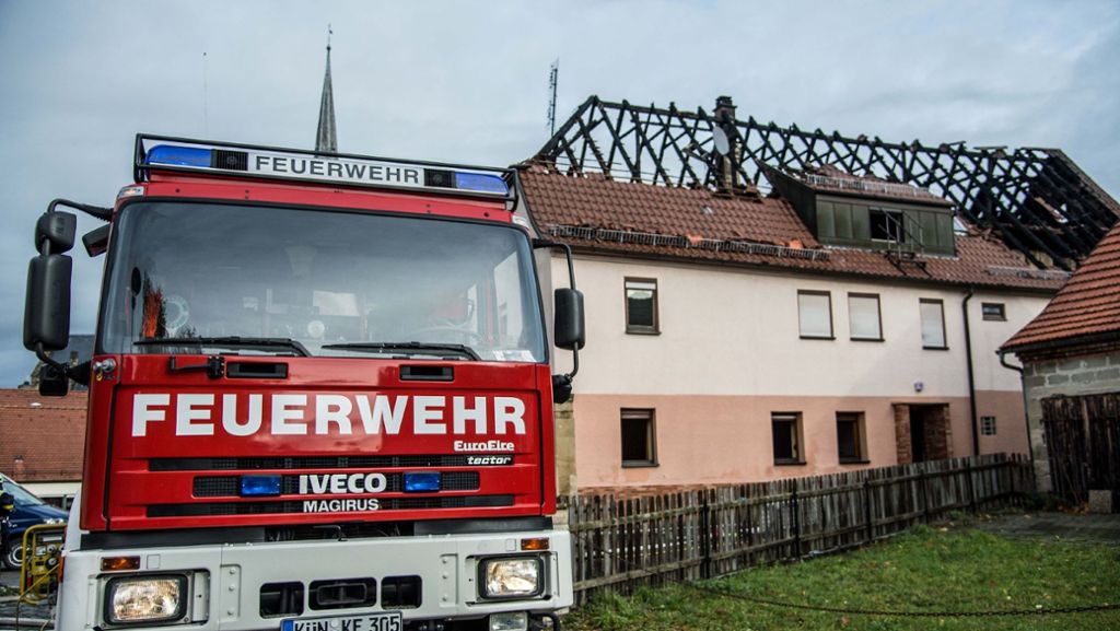 Geplante Flüchtlingsunterkunft: Feuer in Pfedelbach wurde vermutlich gelegt