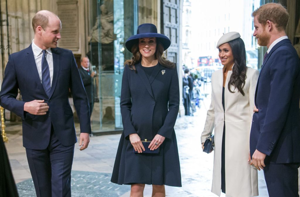 Junge Royals unter sich: Prinz William und Herzogin Kate, Meghan Markle und Prinz Harry (von links).