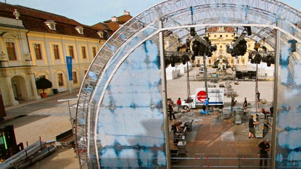 Ludwigsburg: Große Aktion vor dem Staatsakt