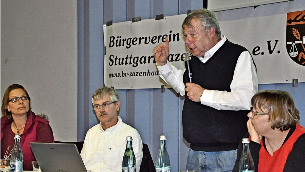 Bürgerverein Stuttgart-Zazenhausen: Es ziehen Gewitterwolken auf