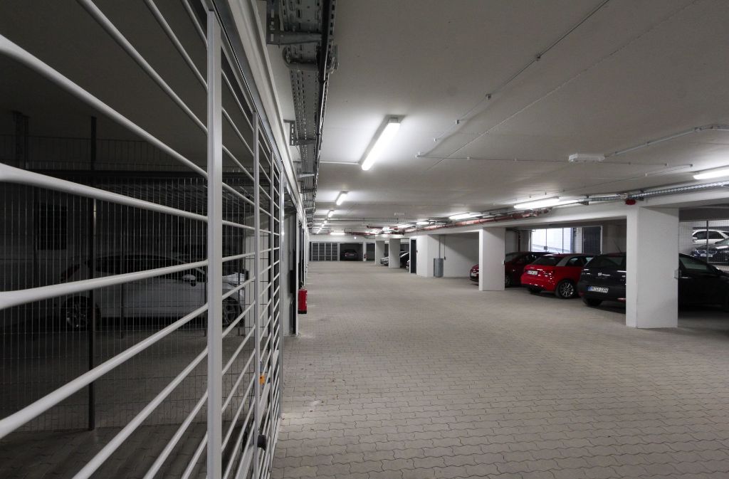 Die Tiefgarage bietet Platz für 46 Autos.