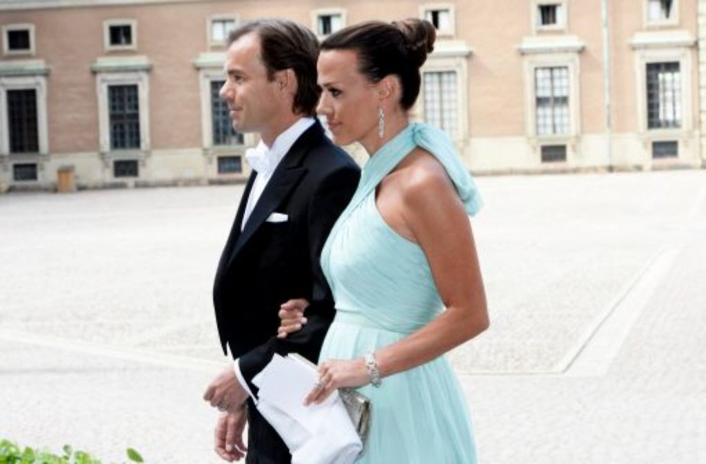 Der Chef der Modefirma Hennes & Mauritz (H&M) Karl-Johan Persson mit seiner Frau Leonie.