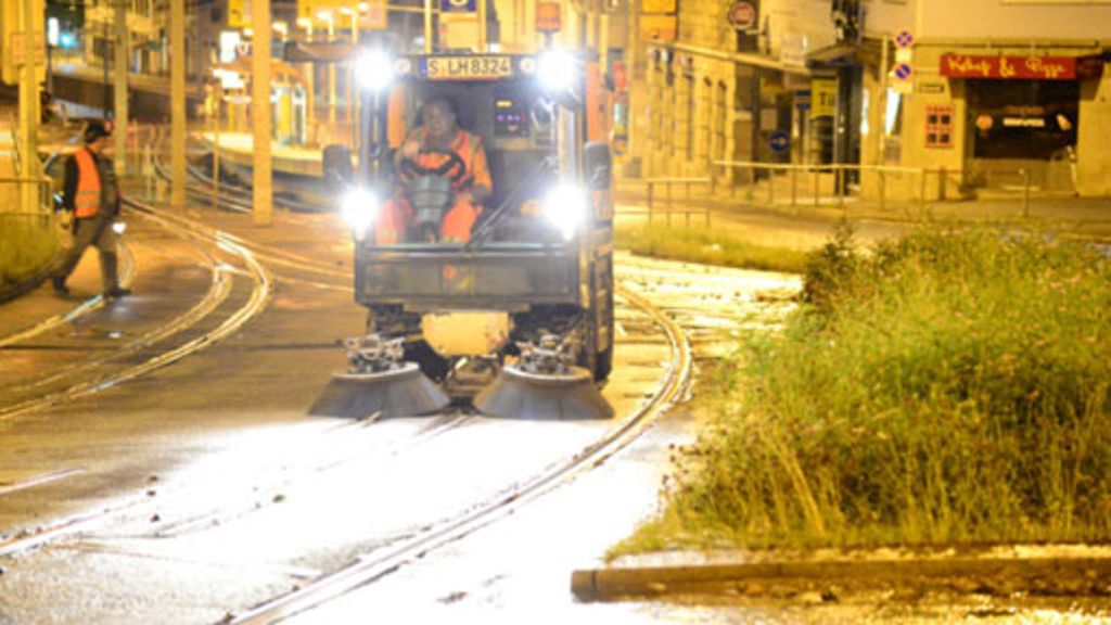 Olgaeck in Stuttgart-Mitte: Wasserrohrbruch bremst Berufsverkehr aus