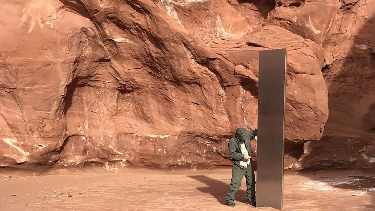 Metall-Stele in Utah: Wildhüter entdecken geheimnisvollen Monolith  in der Wüste