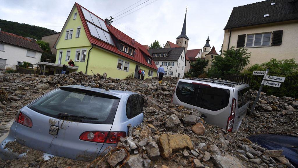 Braunsbach: Einwohner gedenken der Flutkatastrophe am Jahrestag