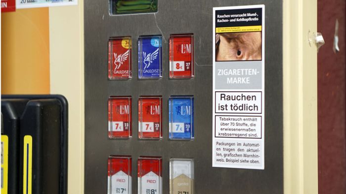 Zigarettenautomat aufgebrochen