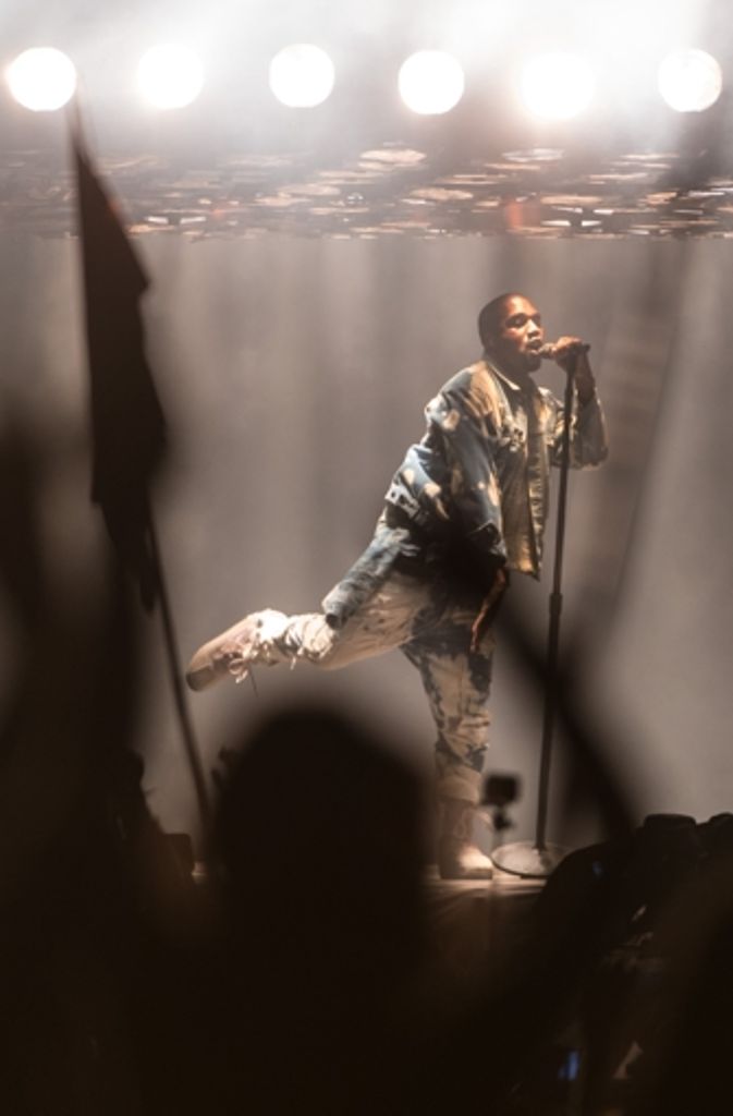 Kanye West beim Glastonbury-Festival.