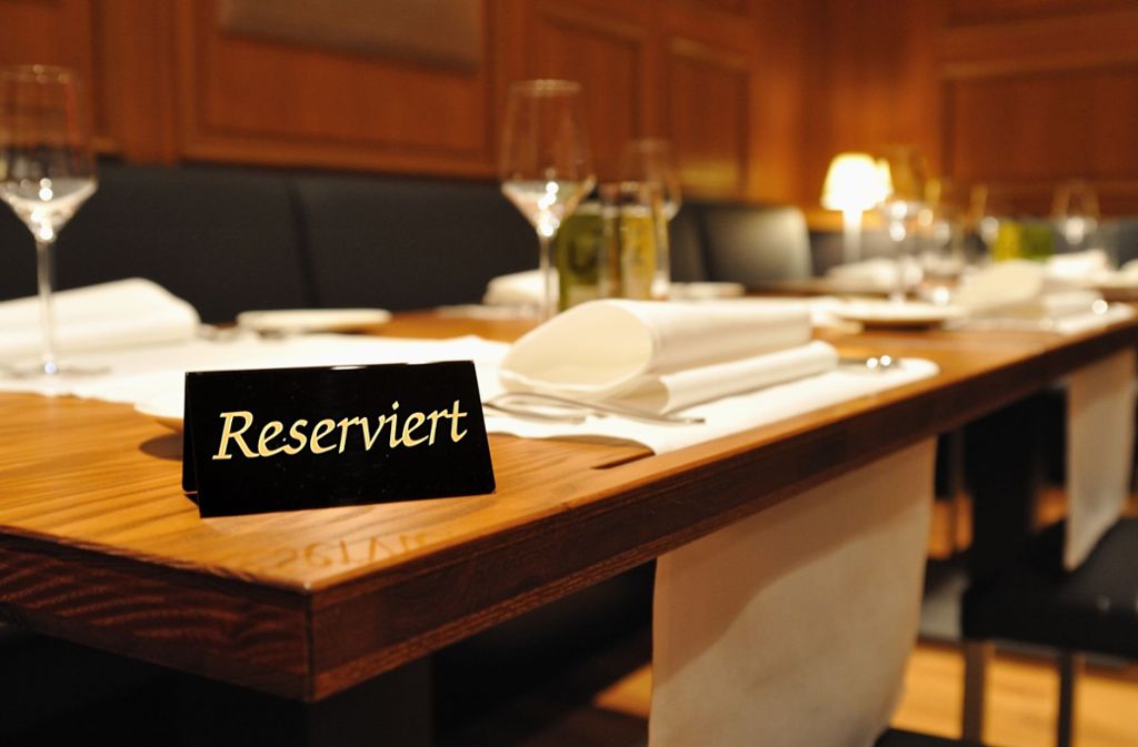 Ein reservierter Tisch bedeutet nicht gleich, dass auch die Gäste auch kommen.