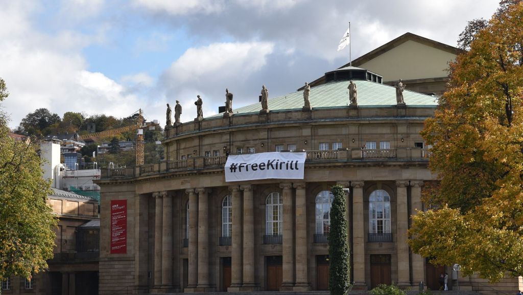 Protest an der Oper Stuttgart: Künstler fordern Freiheit für Serebrennikow