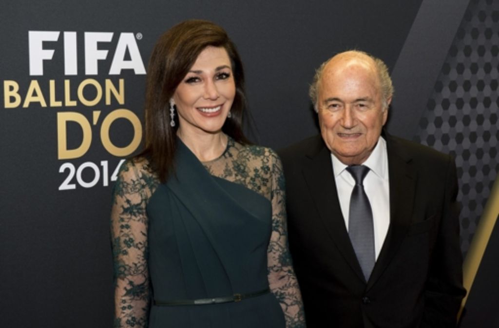 Sepp Blatter und seine Freundin Linda Barras.