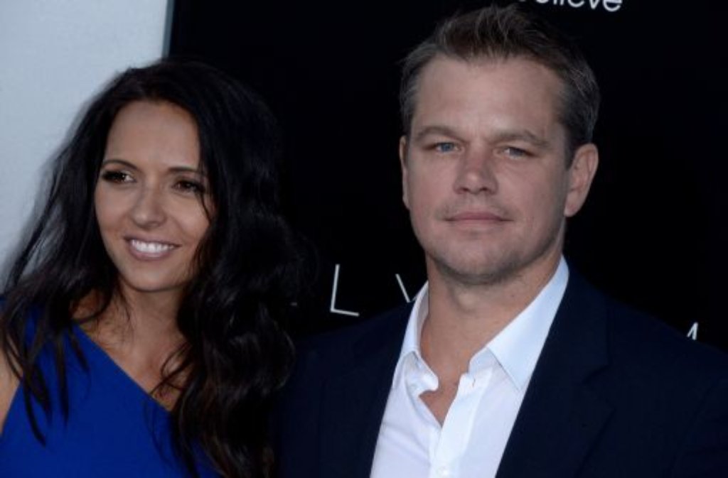 Matt Damon mit seiner Frau Luciana Barroso bei der Premiere in Los Angeles.