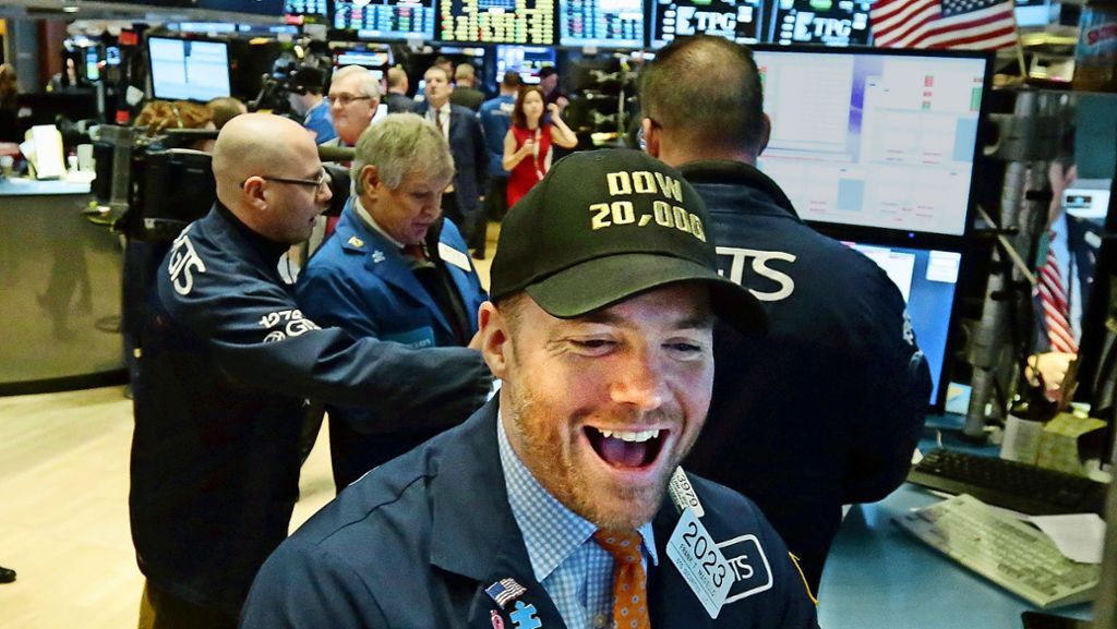 Wall Street: Dow Jones erstmals über 20 000 Punkten