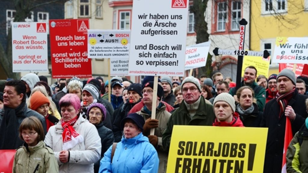 Bosch Solar: Die Lage am Standort   Arnstadt  ist verzwickt