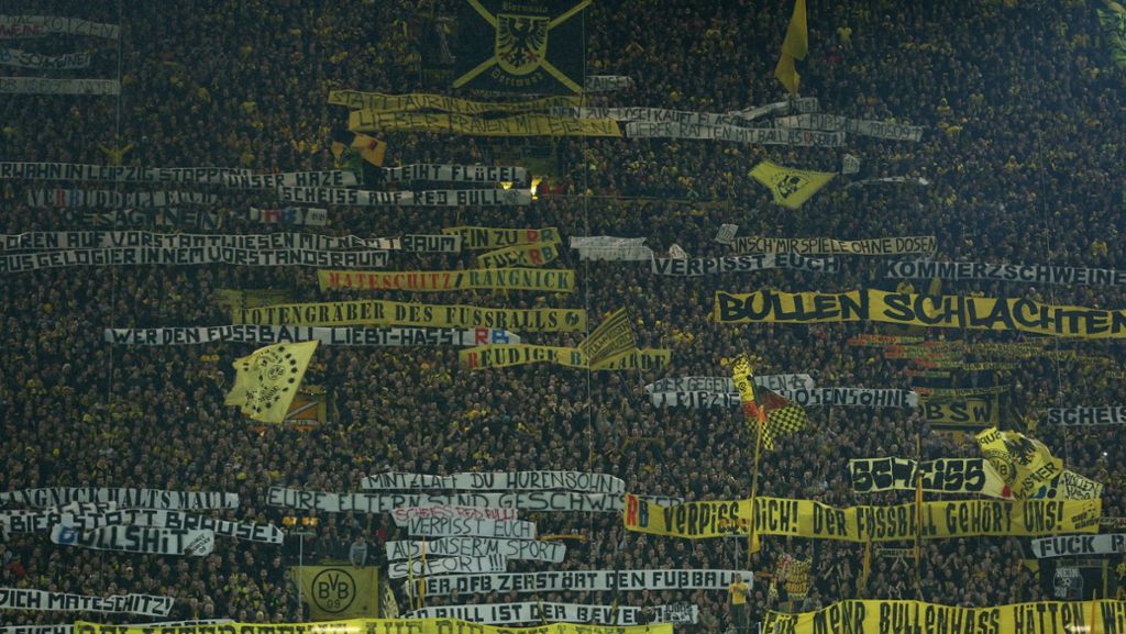 Nach Plakat-Skandal gegen RB Leipzig: Sperre der Dortmunder Südtribüne beantragt