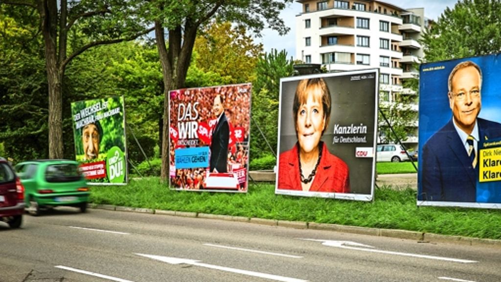 Wahlwerbung in Stuttgart: CDU setzt beim Stimmenfang auf  Größe
