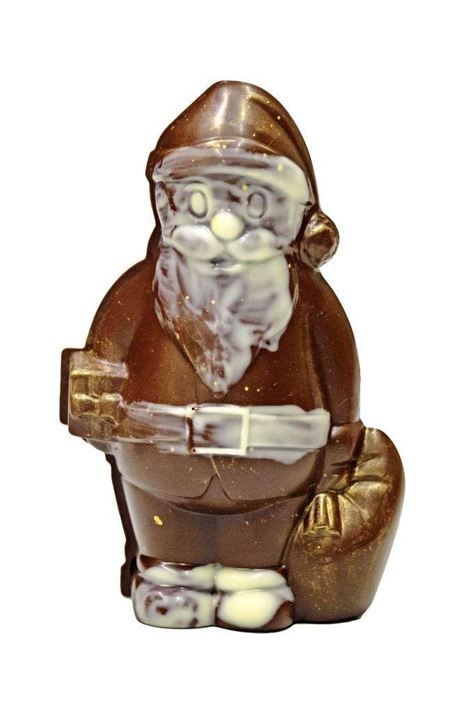 Chocolatier Kugel: Gegen seine eigene Kreation kann Chocolatier Kevin Kugel selbstverständlich kaum etwas einwenden. Optisch gefällt den Testern der Goldschimmer, im Geschmackstest schneidet der teuerste Nikolaus am besten ab.