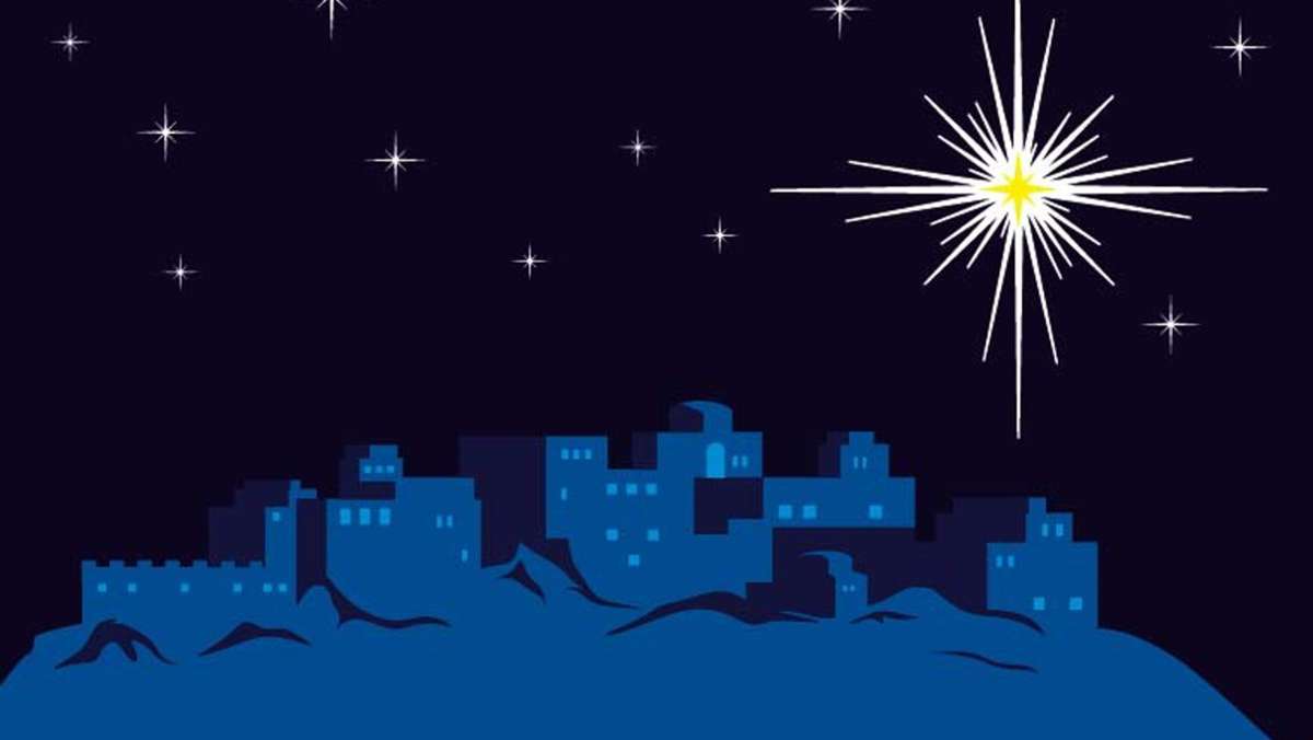 Stern von Bethlehem: Weihnachtsstern auf Südwest