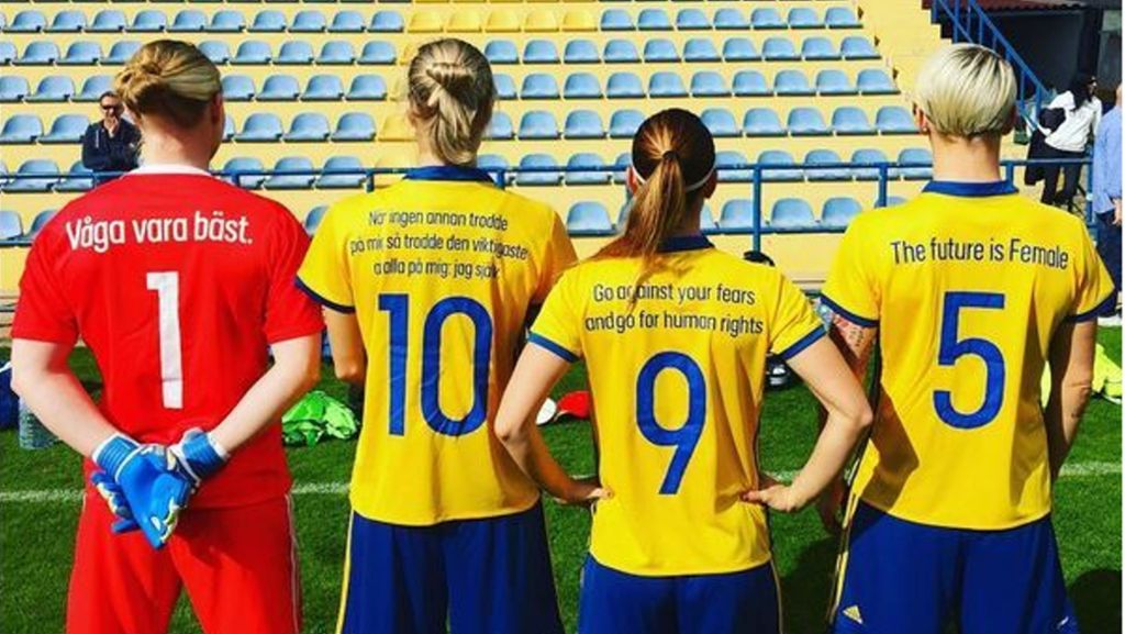 Schwedische Frauen-Nationalmannschaft: Spielerinnen setzten mit ihren Trikots ein Zeichen