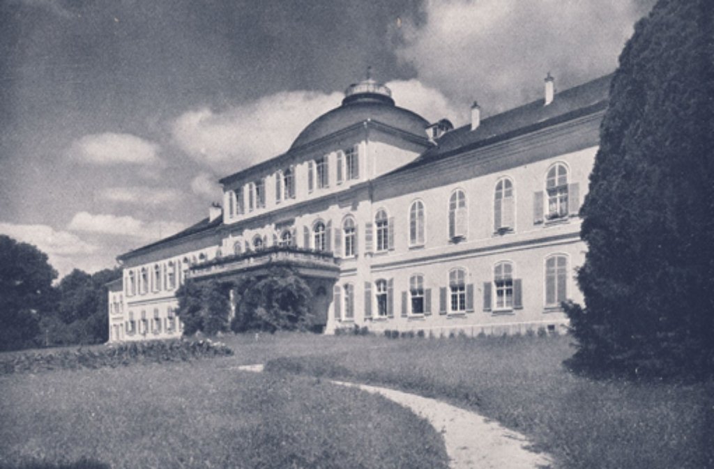 Das Schloss Hohenheim in den 1960er Jahren