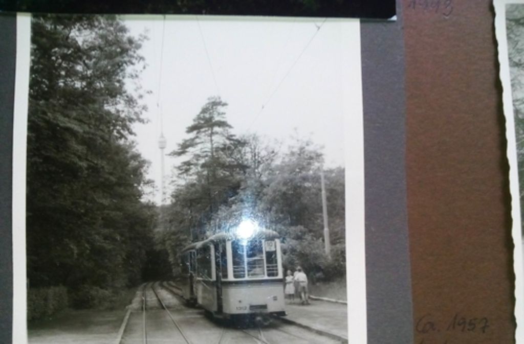 1957: Als die Stuttgarter Straßenbahn noch aussah wie aus der Märklin-Spielzeugeisenbahn...