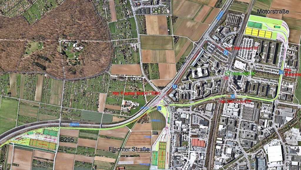 Stadtbahnbetriebshof in Weilimdorf: SSB-Depot soll am Gewerbegebiet entstehen