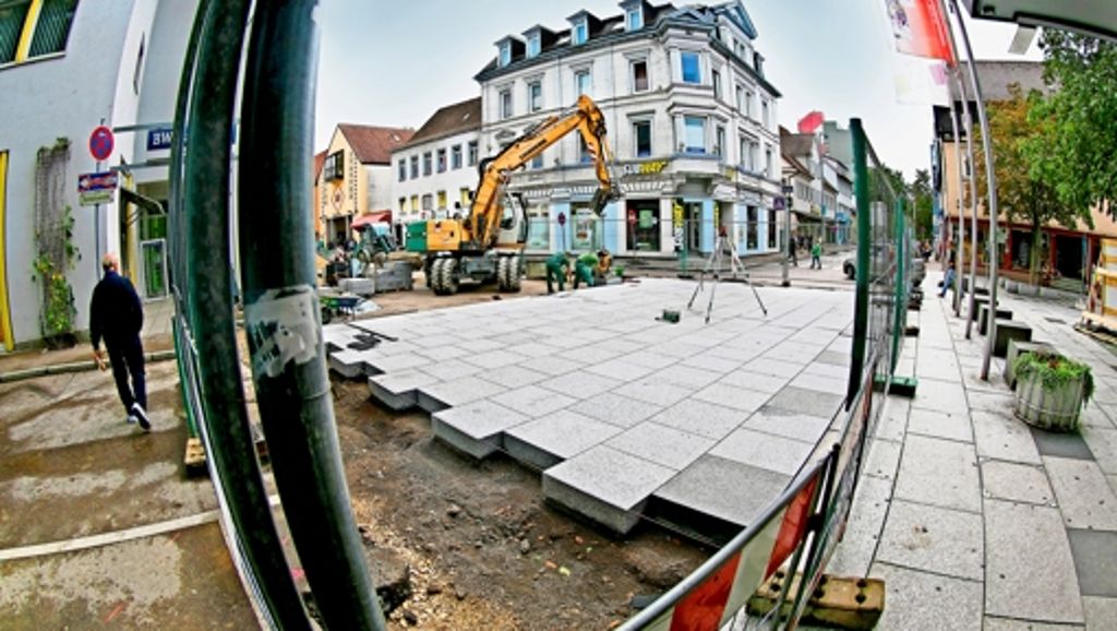 Einkaufszentrum in Göppingen: Baustelle als Druckmittel