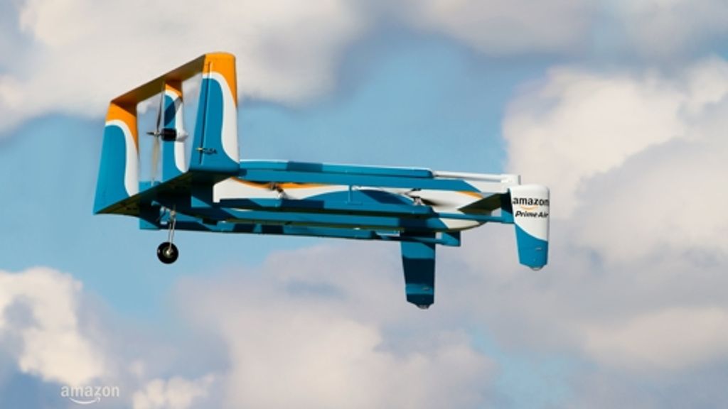 Neue Drohne von Amazon: Die Fußballschuhe kommen per Luftlieferung