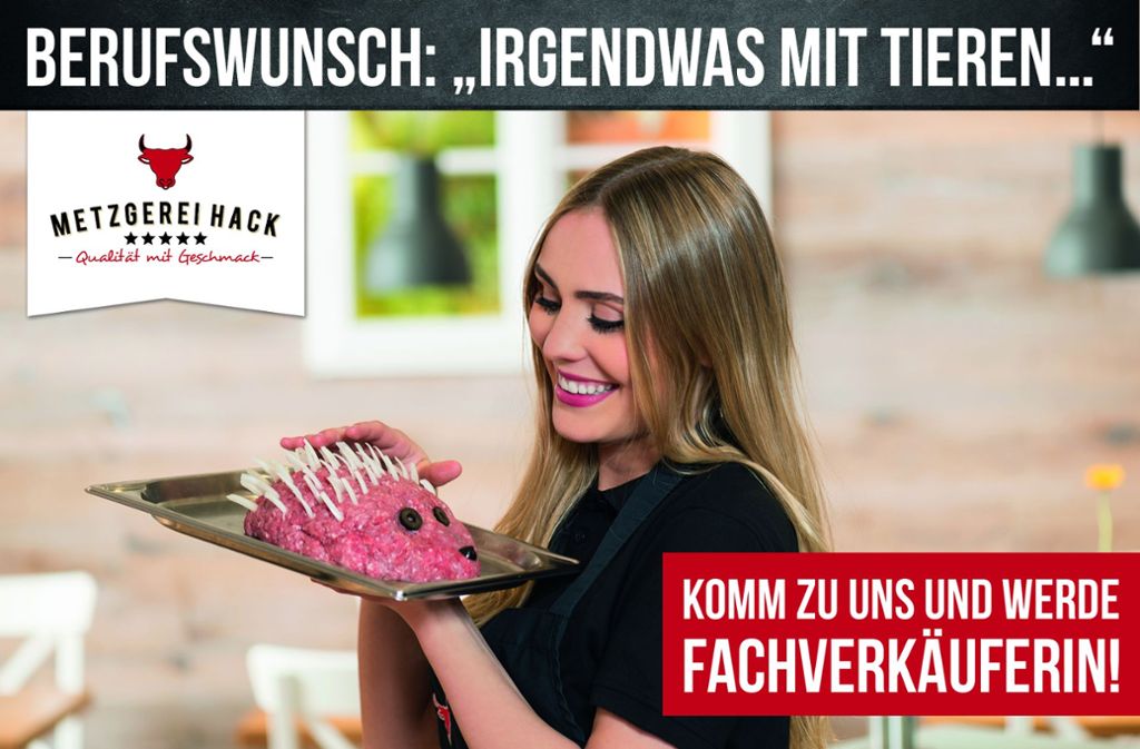 Die Image-Kampagne einer bayerischen Metzgerei sorgt auf Facebook für Wirbel.