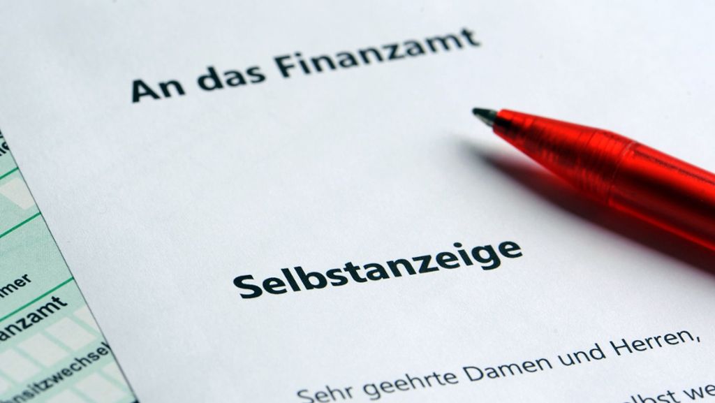 Steuerhinterziehung in Baden-Württemberg: Zahl der Selbstanzeigen geht zurück