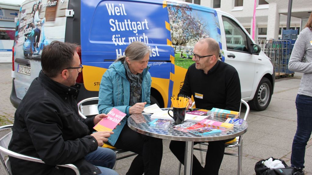 Kommunalwahl in Weilimdorf: Demokratiewerbung auf vier Rädern