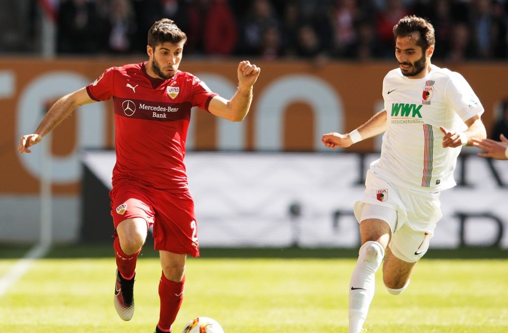 Emiliano Insua vom VfB Stuttgart in Aktion