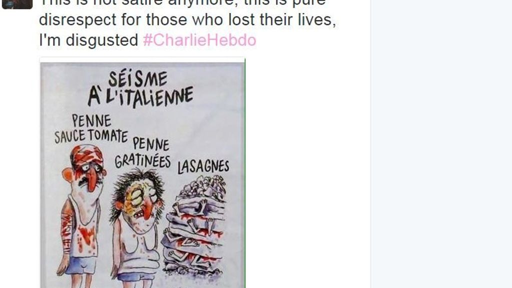 Erdbeben in Italien: „Charlie Hebdo“-Zeichnung empört Italiener