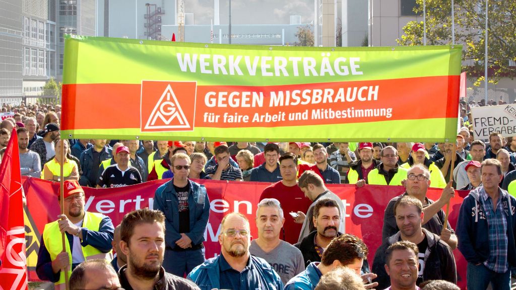 Streit um Werkverträge: Ex-Mitarbeiter wollen zurück zu Daimler