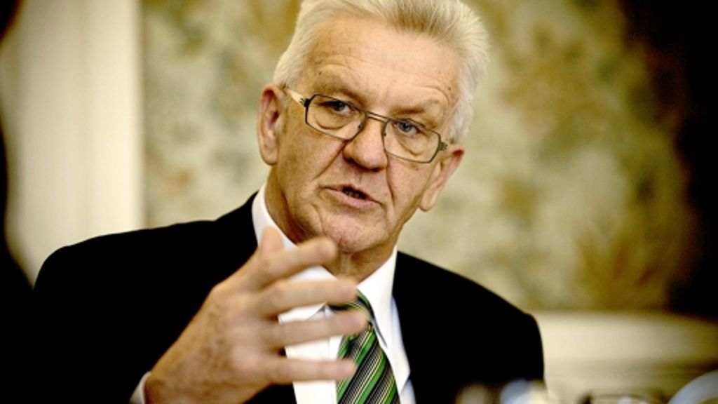 Ministerpräsident Kretschmann: Das Präsidiale wird  den Grünen zu viel