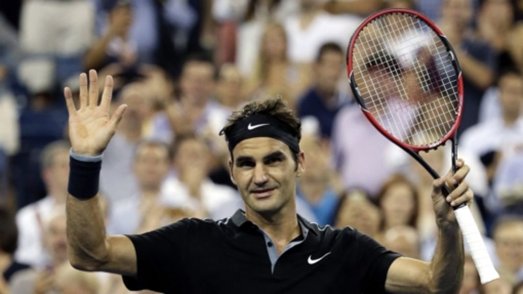 US Open in New York: Federer und Wozniacki weiter