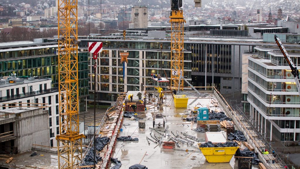 Stuttgart verändert sich: Baustellen in Stuttgart: Das Europaviertel im Dezember