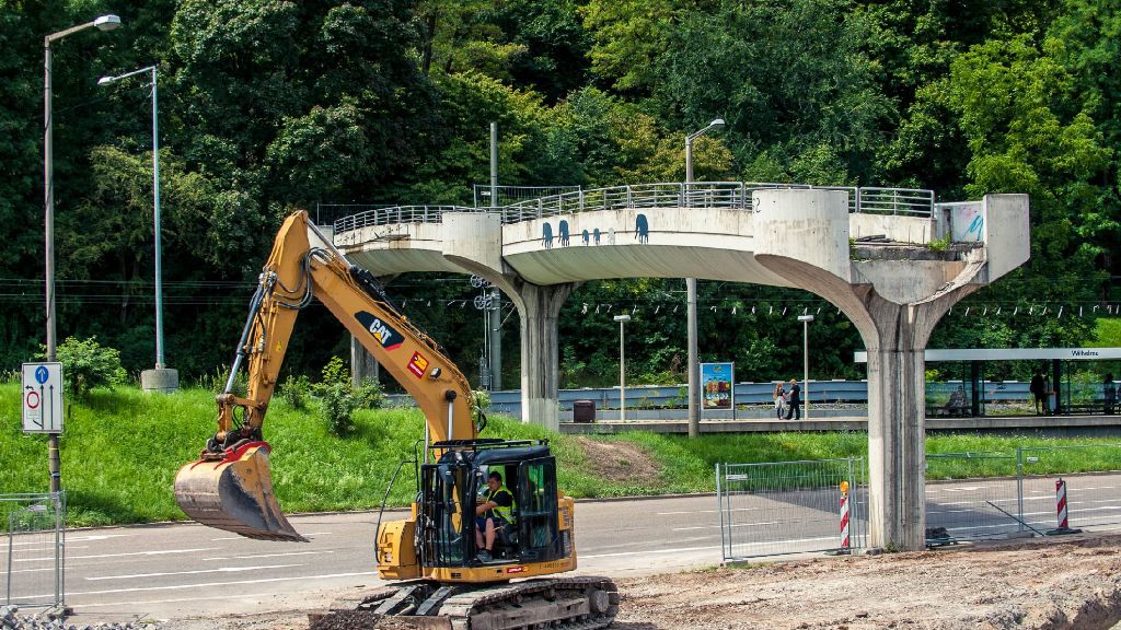Baustellen in Stuttgart: Vorarbeiten für den Rosensteintunnel